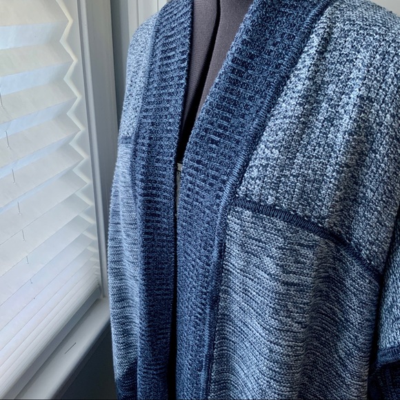 GAP Patchwork Open-Front Poncho Sweater NWT - Picture 5 of 10